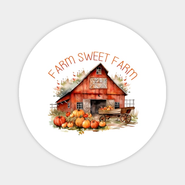 Farm Sweet Farm Magnet by FlitStudio